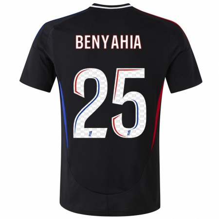 Kandiny Enfant Maillot Ines Benyahia #25 Noir Tenues Extérieur 2024/25 T-Shirt