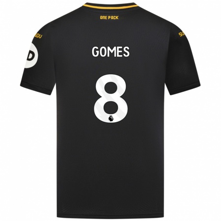 Kandiny Enfant Maillot João Gomes #8 Noir Tenues Extérieur 2024/25 T-Shirt