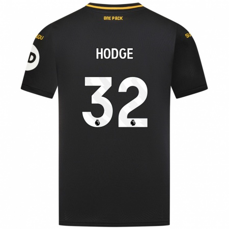 Kandiny Enfant Maillot Joe Hodge #32 Noir Tenues Extérieur 2024/25 T-Shirt