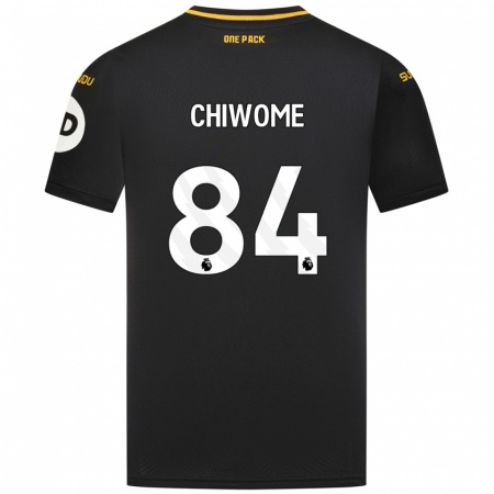 Kandiny Enfant Maillot Leon Chiwome #84 Noir Tenues Extérieur 2024/25 T-Shirt