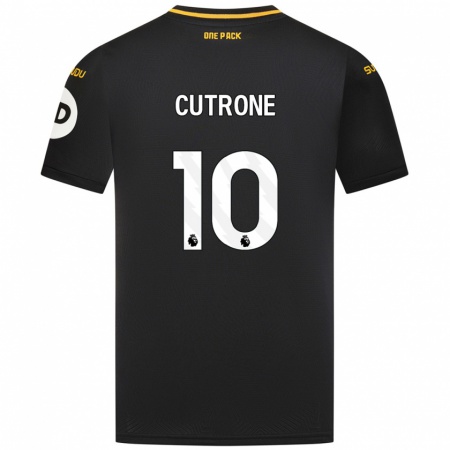 Kandiny Enfant Maillot Patrick Cutrone #10 Noir Tenues Extérieur 2024/25 T-Shirt