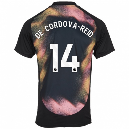 Kandiny Enfant Maillot Bobby De Cordova-Reid #14 Noir Blanc Tenues Extérieur 2024/25 T-Shirt