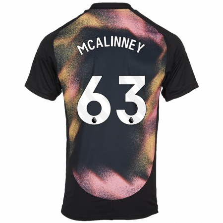 Kandiny Enfant Maillot Liam Mcalinney #63 Noir Blanc Tenues Extérieur 2024/25 T-Shirt