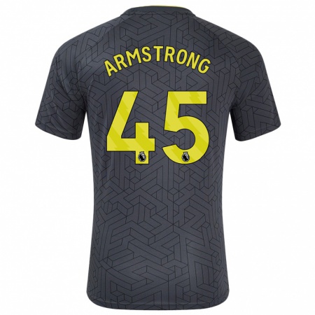 Kandiny Enfant Maillot Harrison Armstrong #45 Noir Jaune Tenues Extérieur 2024/25 T-Shirt