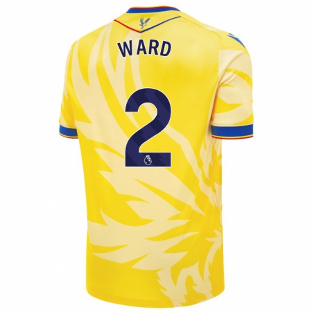 Kandiny Enfant Maillot Joel Ward #2 Jaune Tenues Extérieur 2024/25 T-Shirt