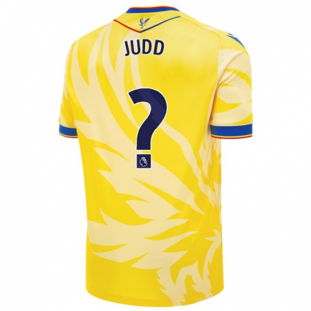 Kandiny Enfant Maillot Jasper Judd #0 Jaune Tenues Extérieur 2024/25 T-Shirt