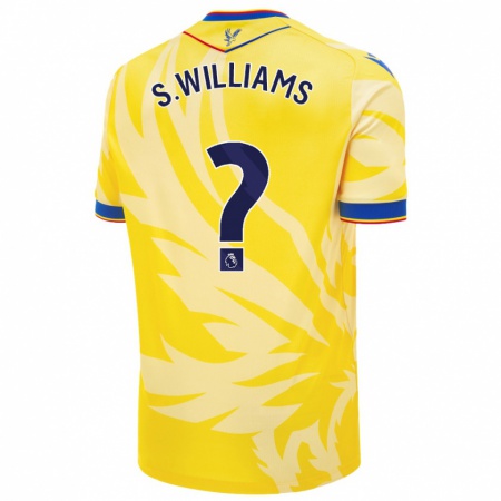 Kandiny Enfant Maillot Seb Williams #0 Jaune Tenues Extérieur 2024/25 T-Shirt