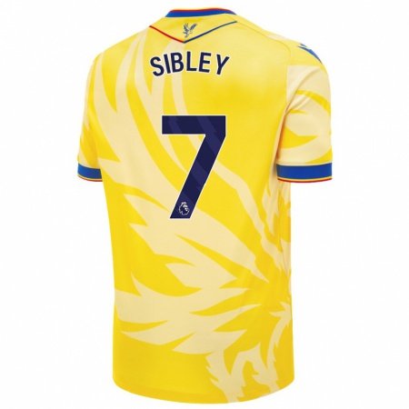 Kandiny Enfant Maillot Isabella Sibley #7 Jaune Tenues Extérieur 2024/25 T-Shirt