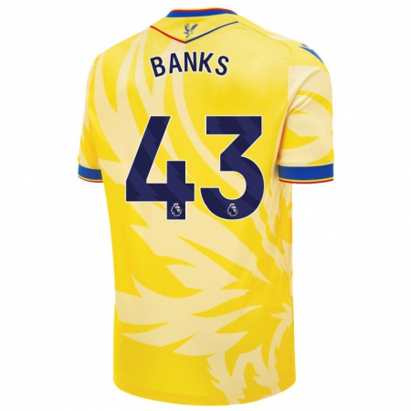 Kandiny Enfant Maillot Scott Banks #43 Jaune Tenues Extérieur 2024/25 T-Shirt