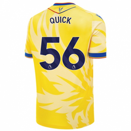 Kandiny Enfant Maillot Daniel Quick #56 Jaune Tenues Extérieur 2024/25 T-Shirt