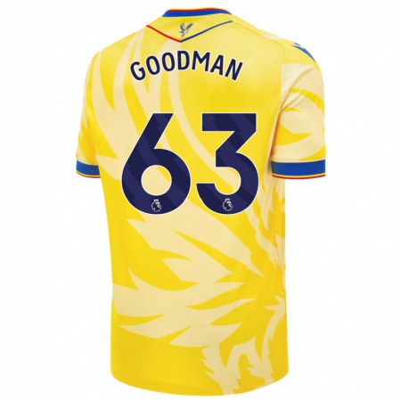 Kandiny Enfant Maillot Owen Goodman #63 Jaune Tenues Extérieur 2024/25 T-Shirt