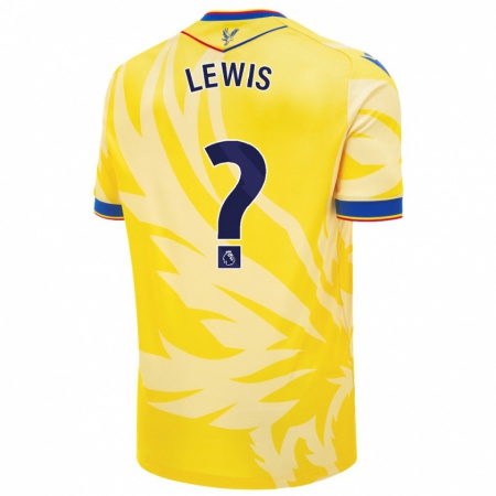 Kandiny Enfant Maillot Cameron Lewis Brown #0 Jaune Tenues Extérieur 2024/25 T-Shirt