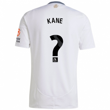 Kandiny Enfant Maillot Kane Taylor #0 Blanc Tenues Extérieur 2024/25 T-Shirt