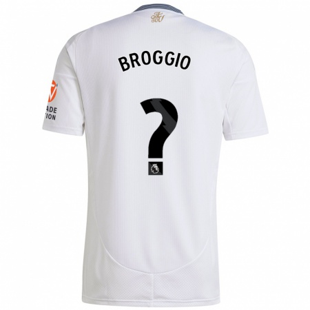 Kandiny Enfant Maillot Ben Broggio #0 Blanc Tenues Extérieur 2024/25 T-Shirt