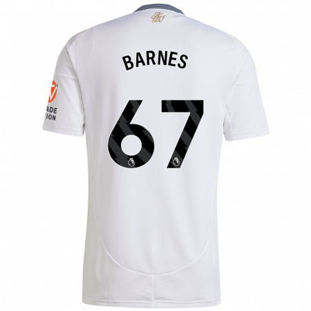 Kandiny Enfant Maillot Mikell Barnes #67 Blanc Tenues Extérieur 2024/25 T-Shirt