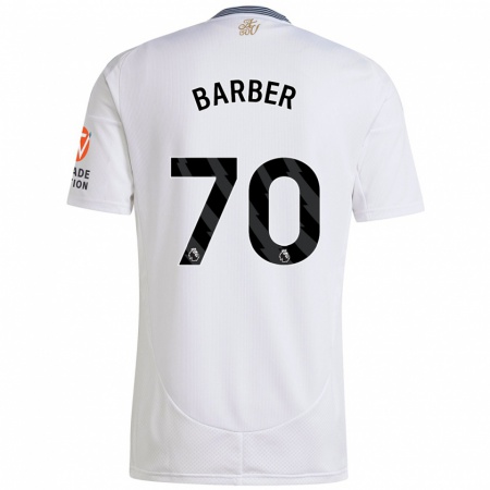 Kandiny Enfant Maillot Jayden Barber #70 Blanc Tenues Extérieur 2024/25 T-Shirt