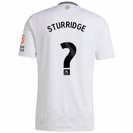 Kandiny Enfant Maillot Dj Campton Sturridge #0 Blanc Tenues Extérieur 2024/25 T-Shirt