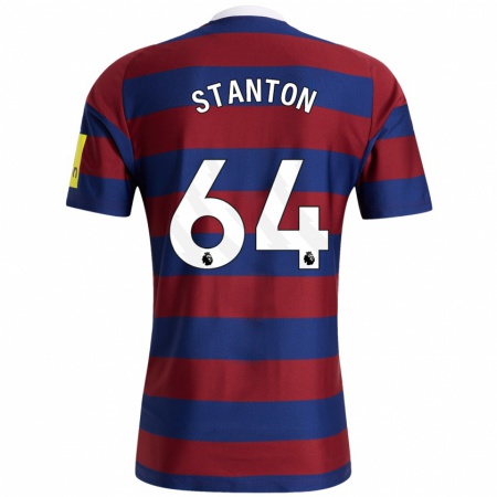 Kandiny Enfant Maillot Ellis Stanton #64 Bordeaux Bleu Marine Tenues Extérieur 2024/25 T-Shirt