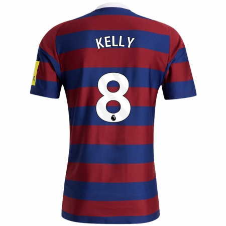 Kandiny Enfant Maillot Emma Kelly #8 Bordeaux Bleu Marine Tenues Extérieur 2024/25 T-Shirt