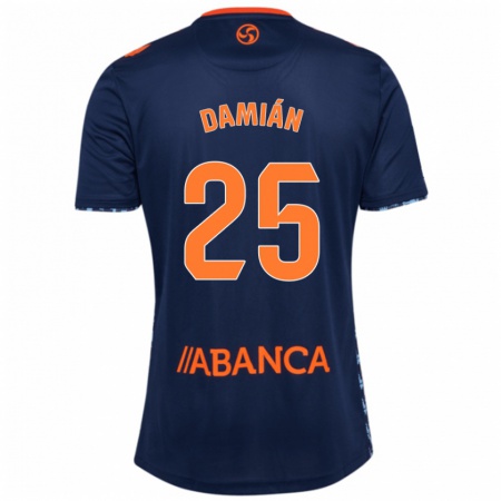 Kandiny Enfant Maillot Damián Rodríguez #25 Bleu Marine Tenues Extérieur 2024/25 T-Shirt