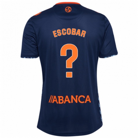 Kandiny Enfant Maillot Jordi Escobar #0 Bleu Marine Tenues Extérieur 2024/25 T-Shirt