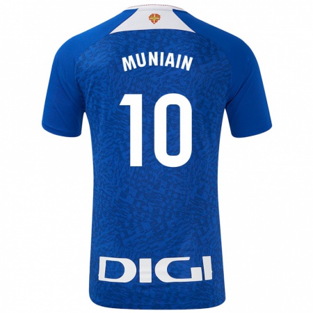 Kandiny Enfant Maillot Iker Muniain #10 Bleu Roi Tenues Extérieur 2024/25 T-Shirt