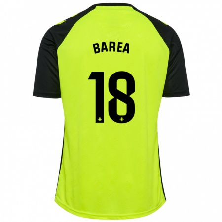 Kandiny Enfant Maillot Ismael Barea #18 Jaune Fluo Noir Tenues Extérieur 2024/25 T-Shirt