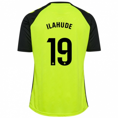 Kandiny Enfant Maillot Destiny Ilahude #19 Jaune Fluo Noir Tenues Extérieur 2024/25 T-Shirt