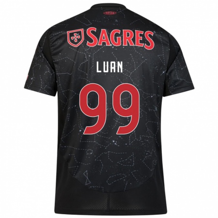 Kandiny Enfant Maillot Luan #99 Noir Rouge Tenues Extérieur 2024/25 T-Shirt