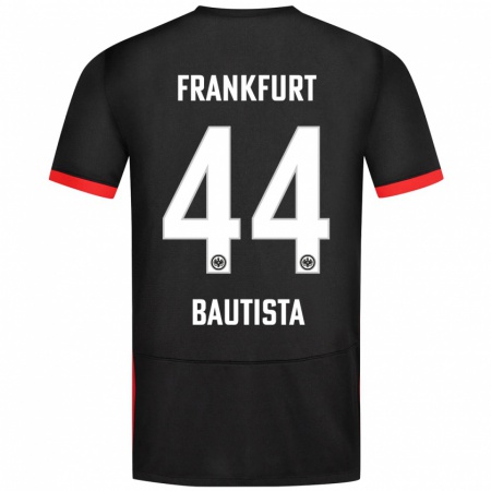 Kandiny Enfant Maillot Davis Bautista #44 Noir Tenues Extérieur 2024/25 T-Shirt