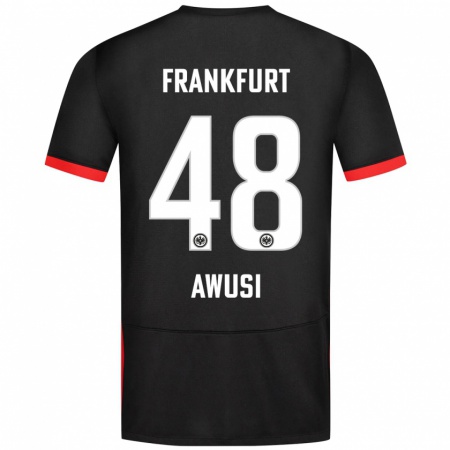 Kandiny Enfant Maillot Junior Awusi #48 Noir Tenues Extérieur 2024/25 T-Shirt