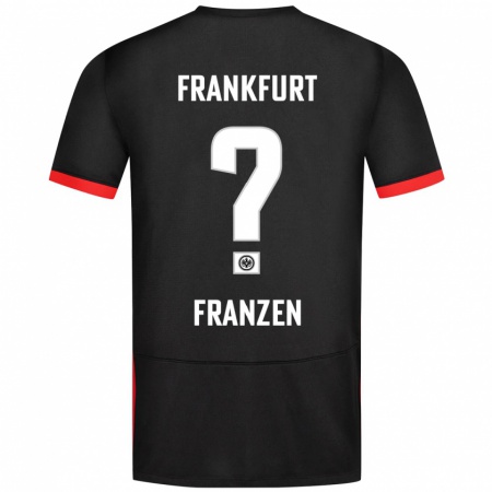 Kandiny Enfant Maillot Marlon Franzen #0 Noir Tenues Extérieur 2024/25 T-Shirt