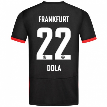 Kandiny Enfant Maillot Igor Dola #22 Noir Tenues Extérieur 2024/25 T-Shirt