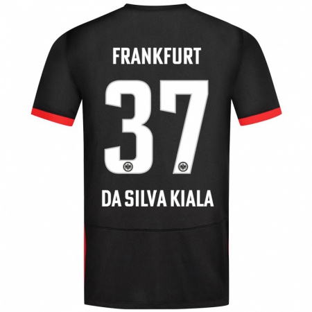 Kandiny Enfant Maillot Joel Da Silva Kiala #37 Noir Tenues Extérieur 2024/25 T-Shirt