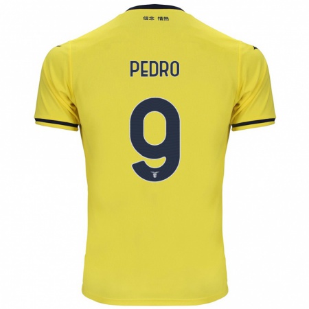 Kandiny Enfant Maillot Pedro #9 Jaune Tenues Extérieur 2024/25 T-Shirt