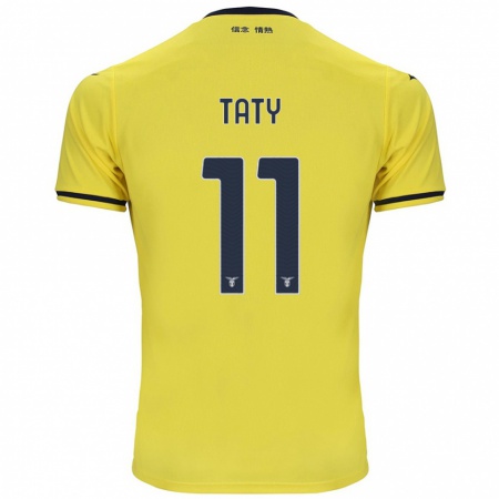 Kandiny Enfant Maillot Taty Castellanos #11 Jaune Tenues Extérieur 2024/25 T-Shirt