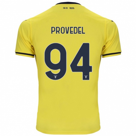 Kandiny Enfant Maillot Ivan Provedel #94 Jaune Tenues Extérieur 2024/25 T-Shirt