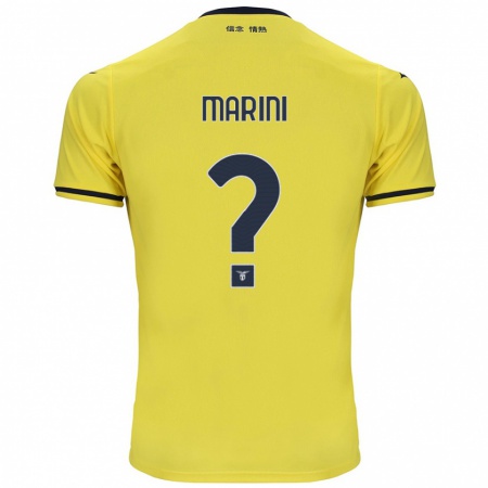 Kandiny Enfant Maillot Matteo Marini #0 Jaune Tenues Extérieur 2024/25 T-Shirt