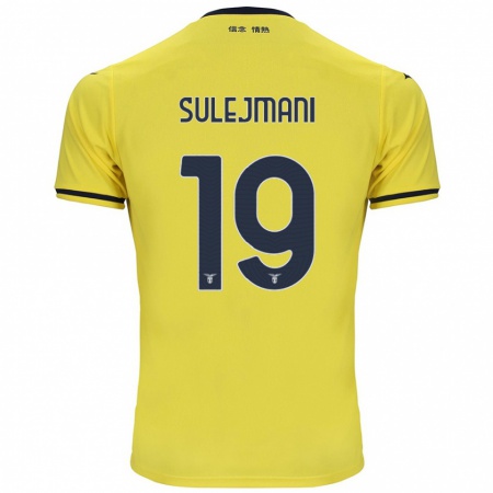 Kandiny Enfant Maillot Flavio Sulejmani #19 Jaune Tenues Extérieur 2024/25 T-Shirt