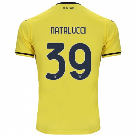 Kandiny Enfant Maillot Serena Natalucci #39 Jaune Tenues Extérieur 2024/25 T-Shirt