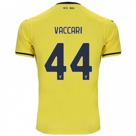 Kandiny Enfant Maillot Flavia Vaccari #44 Jaune Tenues Extérieur 2024/25 T-Shirt