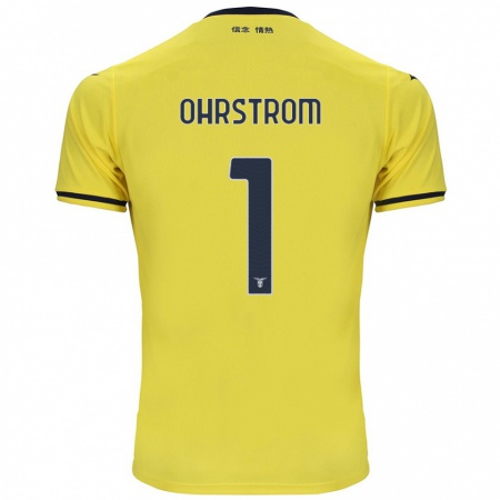 Kandiny Enfant Maillot Stephanie Ohrstrom #1 Jaune Tenues Extérieur 2024/25 T-Shirt