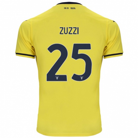 Kandiny Enfant Maillot Giorgia Zuzzi #25 Jaune Tenues Extérieur 2024/25 T-Shirt