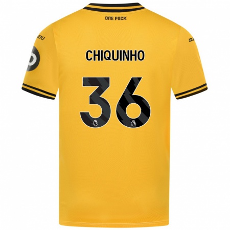 Kandiny Homme Maillot Chiquinho #36 Jaune Tenues Domicile 2024/25 T-Shirt