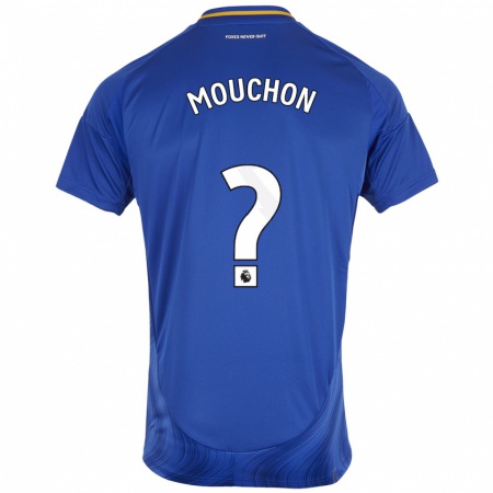 Kandiny Homme Maillot Noémie Mouchon #0 Bleu Blanc Tenues Domicile 2024/25 T-Shirt