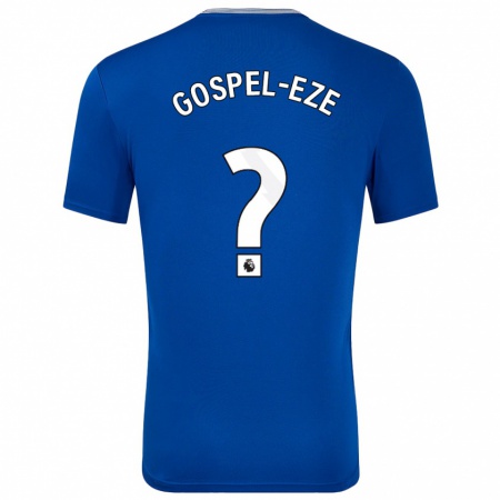 Kandiny Homme Maillot Goodness Gospel-Eze #0 Bleu Avec Tenues Domicile 2024/25 T-Shirt