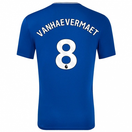 Kandiny Homme Maillot Justine Vanhaevermaet #8 Bleu Avec Tenues Domicile 2024/25 T-Shirt