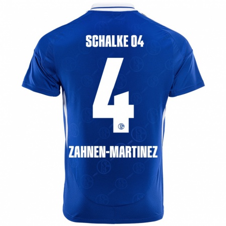 Kandiny Homme Maillot Pablo Zahnen-Martinez #4 Bleu Royal Tenues Domicile 2024/25 T-Shirt