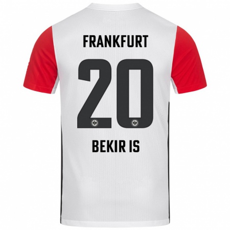 Kandiny Homme Maillot Eba Bekir Is #20 Blanc Rouge Tenues Domicile 2024/25 T-Shirt