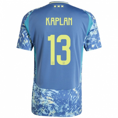 Kandiny Homme Maillot Ahmetcan Kaplan #13 Gris Bleu Jaune Tenues Extérieur 2024/25 T-Shirt